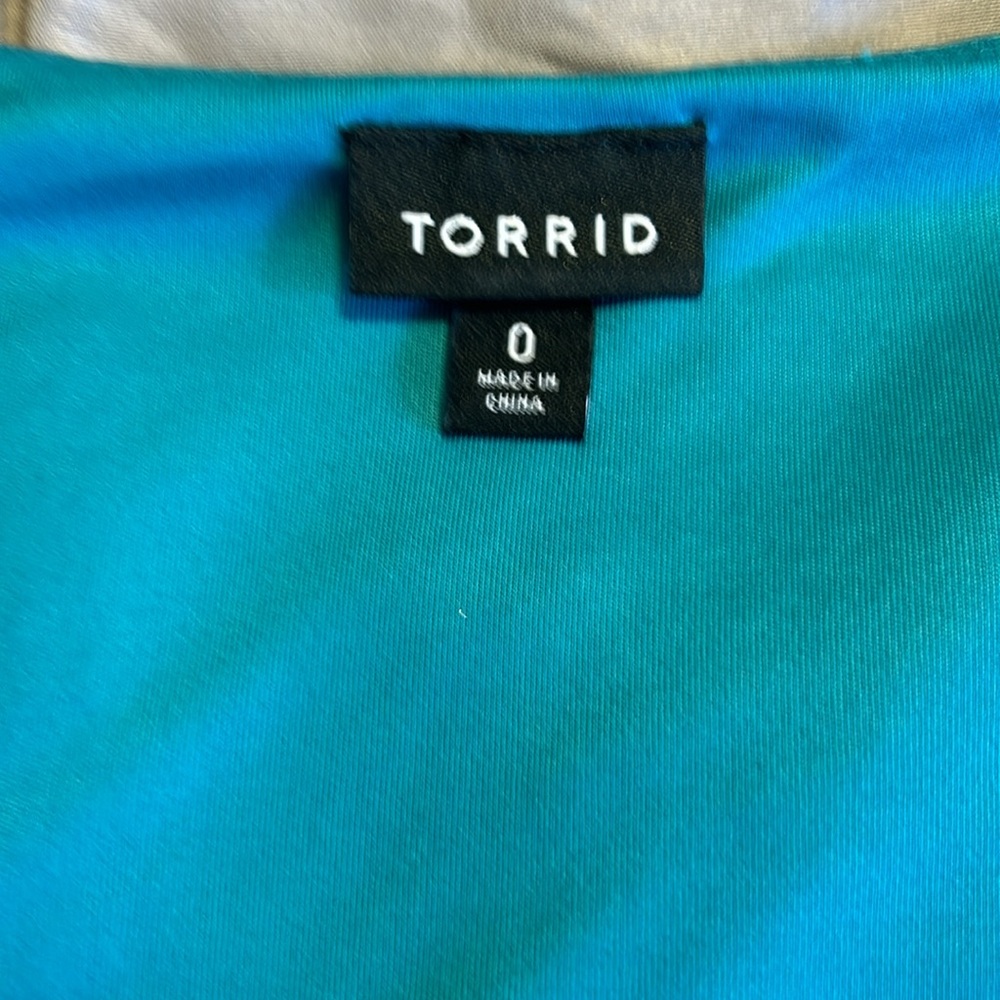 Torrid Teal Sleeveless Dress - Picture 3 of 3